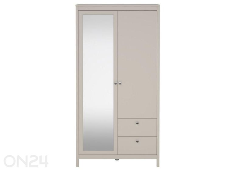 Riidekapp peegliga Madrid 102 cm suurendatud