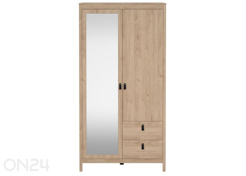 Riidekapp peegliga Madrid 102 cm suurendatud