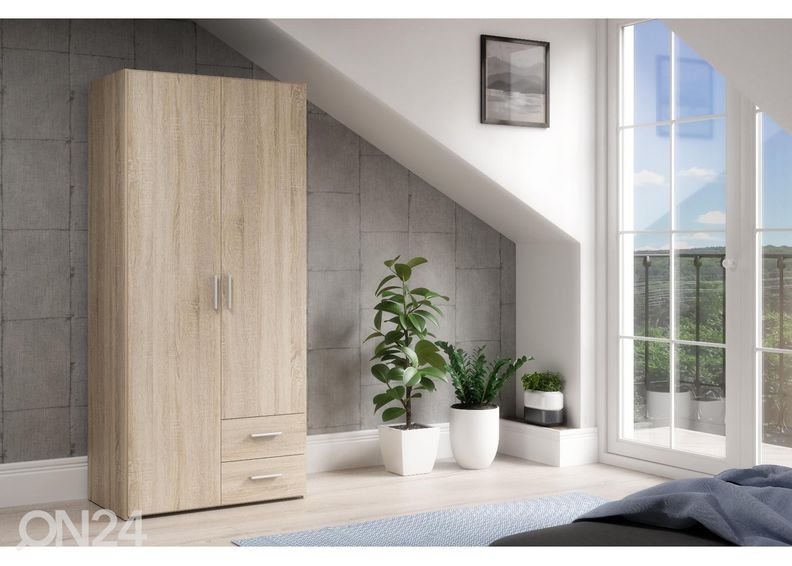 Riidekapp Perla 88 cm suurendatud