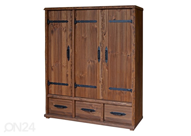 Riidekapp täispuidust suurendatud