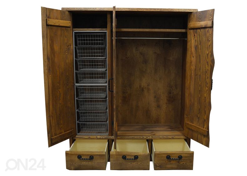 Riidekapp täispuidust suurendatud