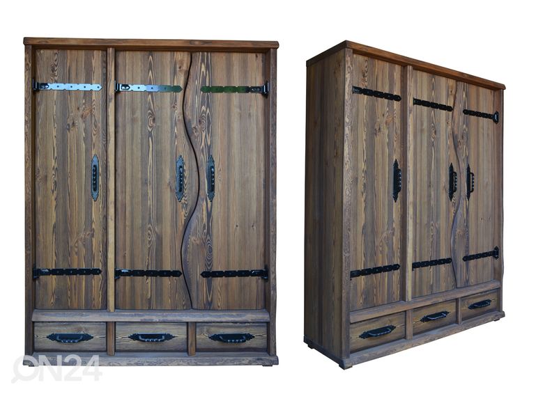 Riidekapp täispuidust suurendatud