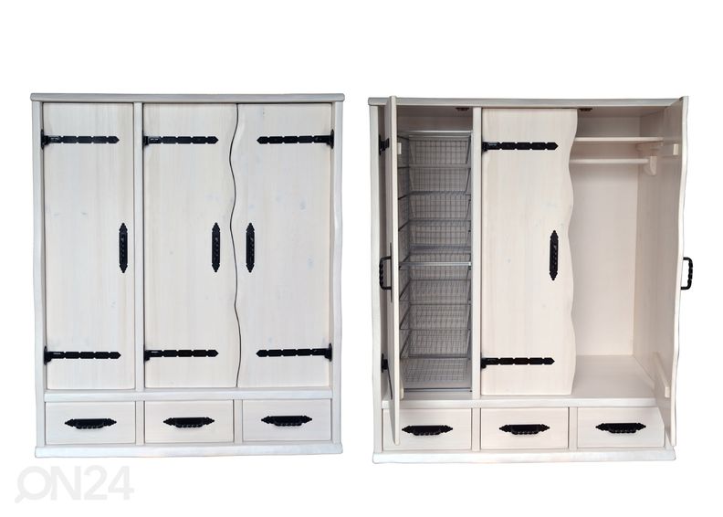 Riidekapp täispuidust suurendatud