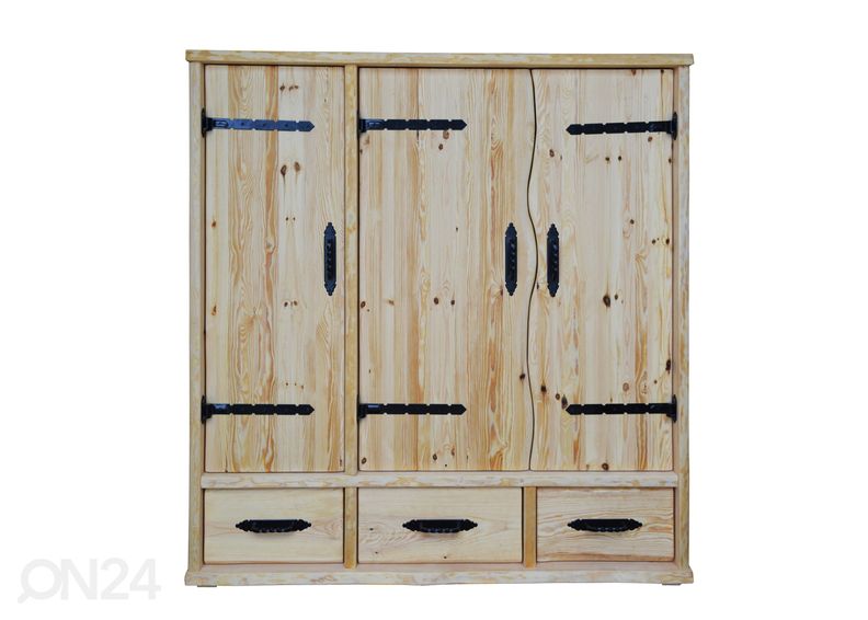 Riidekapp täispuidust suurendatud