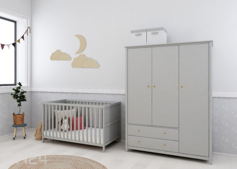 Riidekapp THUKA Luna, 3-ukseline suurendatud