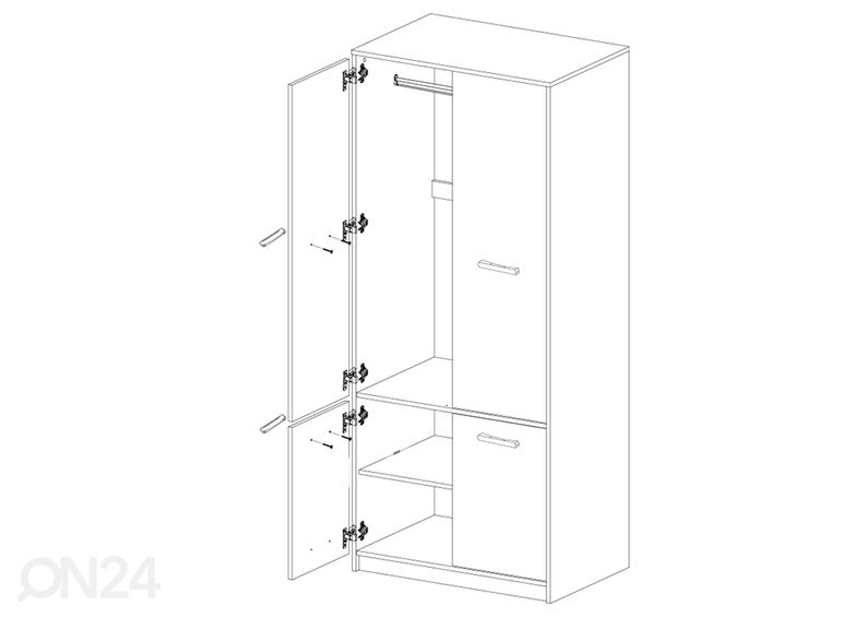 Riidekapp Tips suurendatud