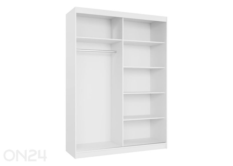 Riidekapp Tireno 151 cm suurendatud