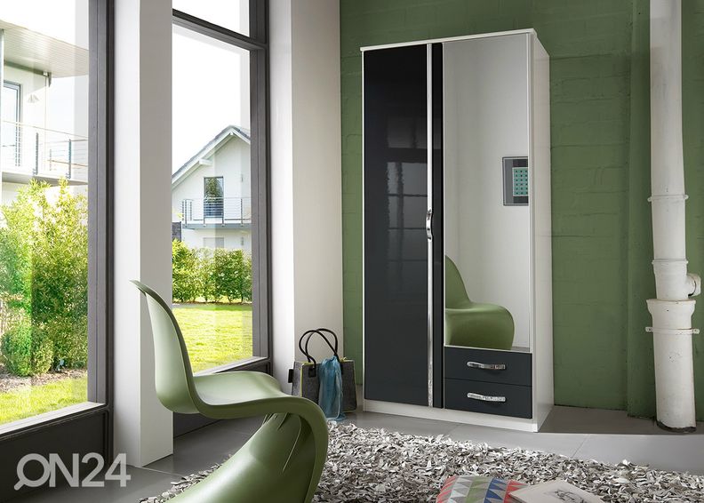 Riidekapp Trio 90 cm suurendatud