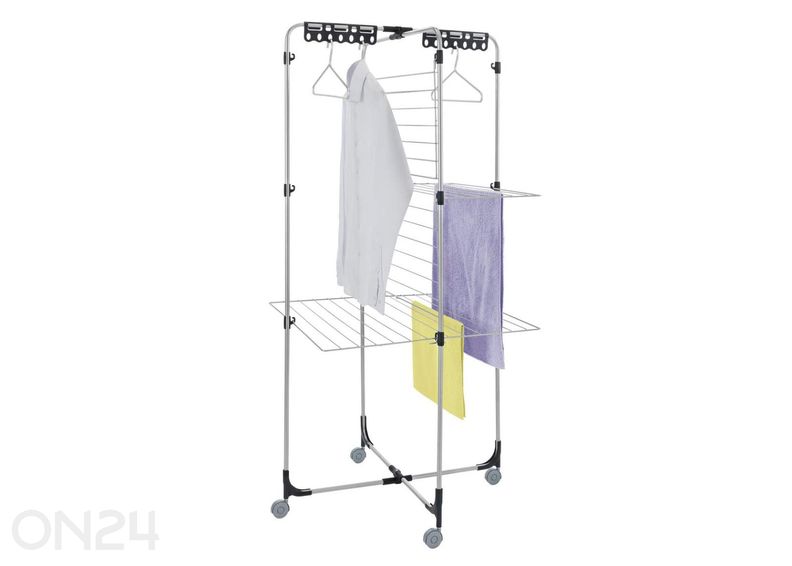 Riidepuuhoidja pesurestile horisontaalne 2 tk, 24x6x2 cm suurendatud