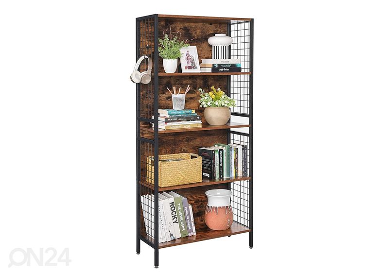 Riiul 74 cm, pruun/must suurendatud