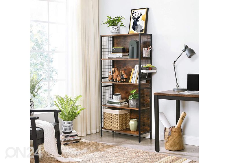 Riiul 74 cm, pruun/must suurendatud