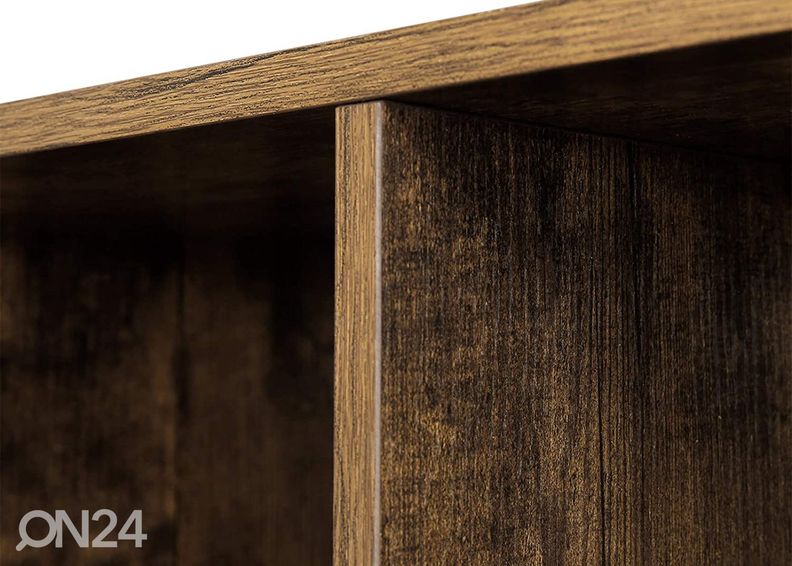 Riiul/ruumijagaja 129,5 cm, pruun/must suurendatud