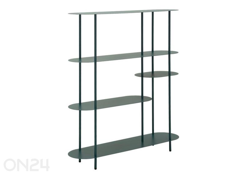 Riiul Saturno 118X31X139 cm, sinakasroheline suurendatud