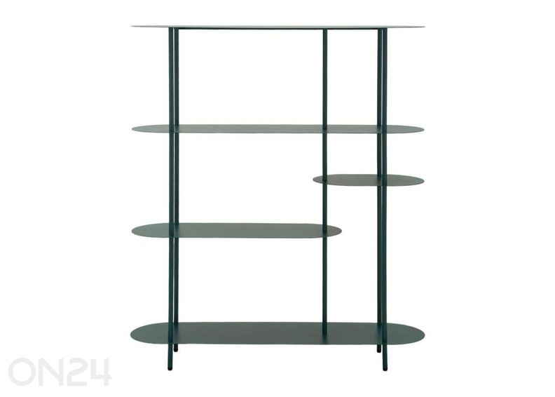 Riiul Saturno 118X31X139 cm, sinakasroheline suurendatud