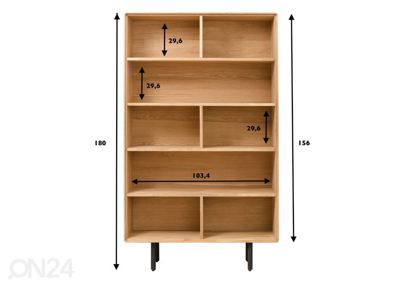 Riiul Tokyo 107 cm suurendatud