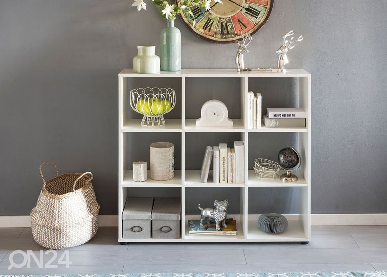 Riiul, valge suurendatud