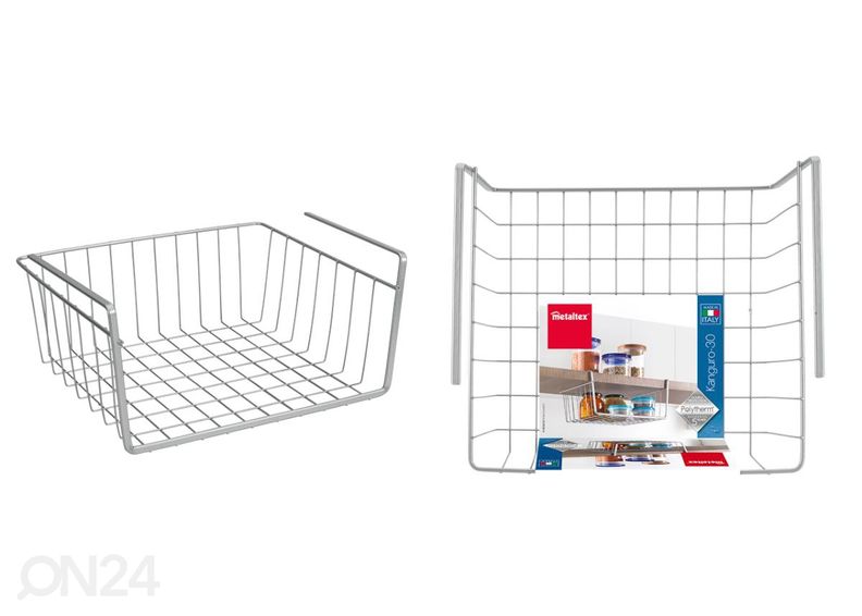 Riiulikorv Kanguro 30, 30x26x14 cm, hõbe suurendatud