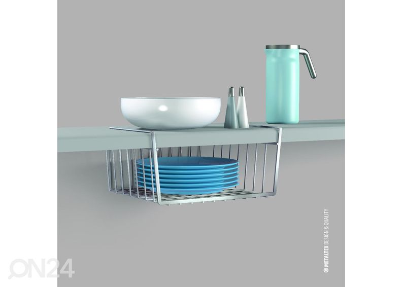 Riiulikorv Kanguro 30, 30x26x14 cm, hõbe suurendatud