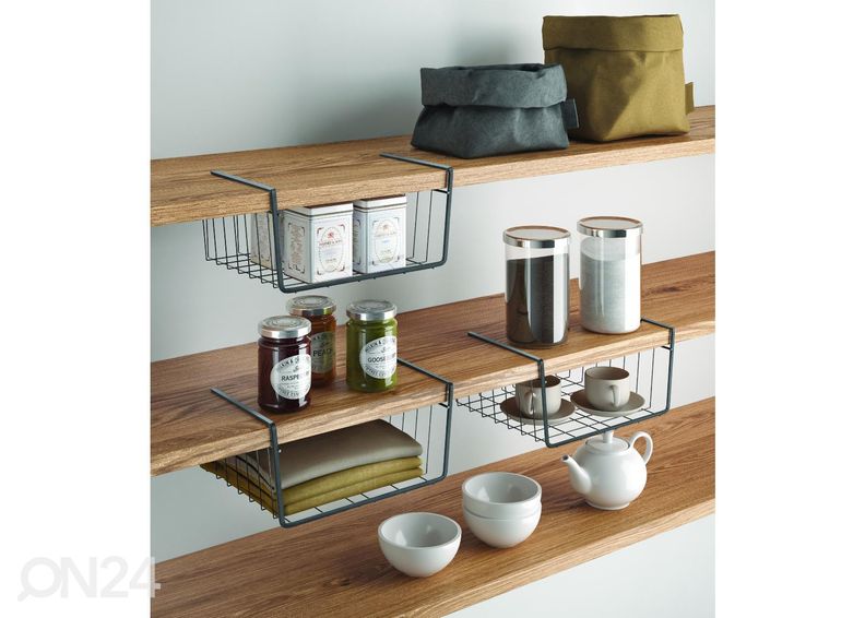 Riiulikorv Kanguro 30, 30x26x14 cm, must suurendatud