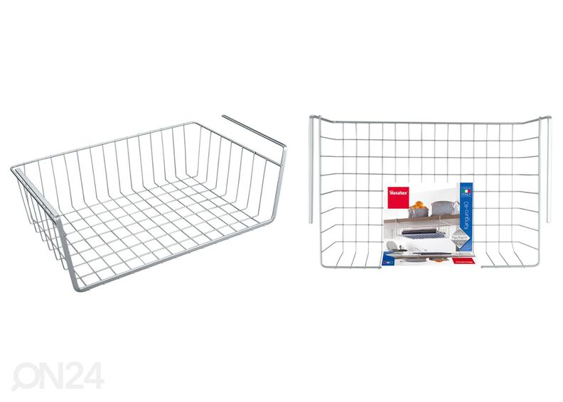 Riiulikorv Kanguro 40, 40x26x14 cm, hõbe suurendatud