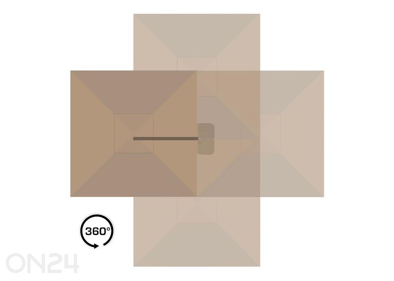 Rippuv päikesevari Baza suurendatud