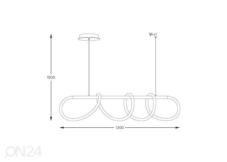 Rippvalgusti Balbo Gold M suurendatud