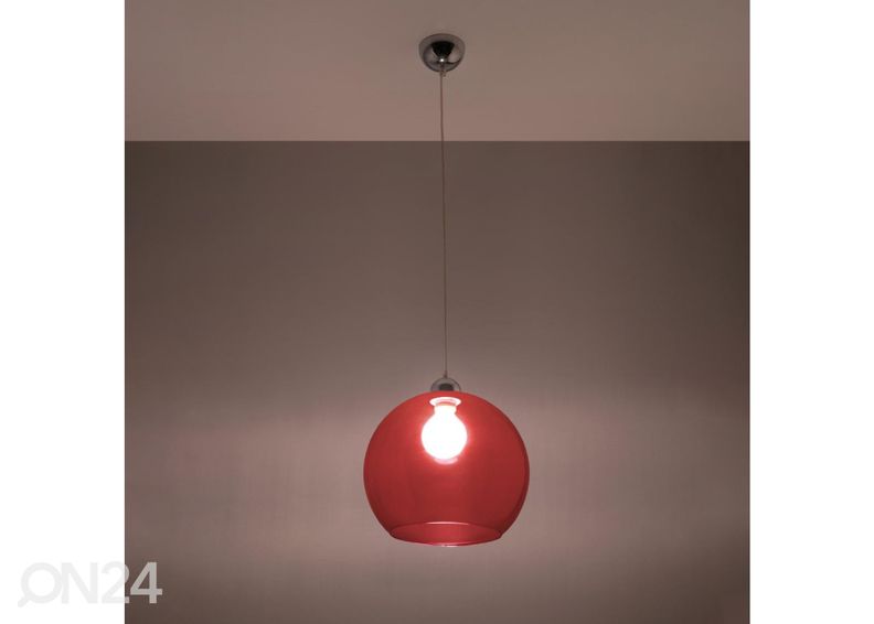 Rippvalgusti Ball, punane suurendatud