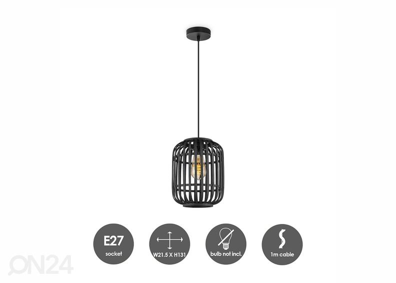 Rippvalgusti Bamboo suurendatud