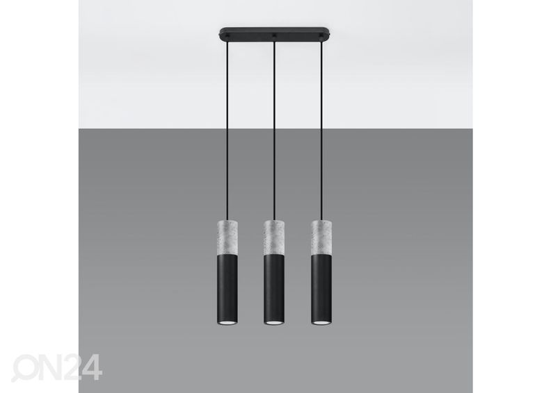 Rippvalgusti Borgio 3L, must suurendatud