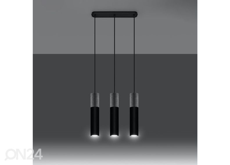 Rippvalgusti Borgio 3L, must suurendatud