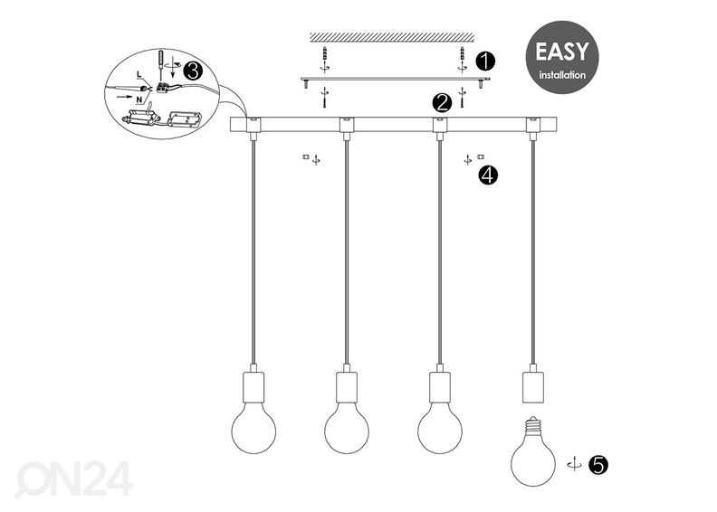 Rippvalgusti Denton suurendatud
