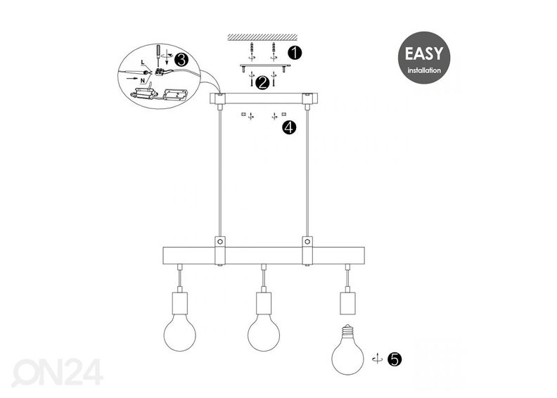 Rippvalgusti Denton suurendatud