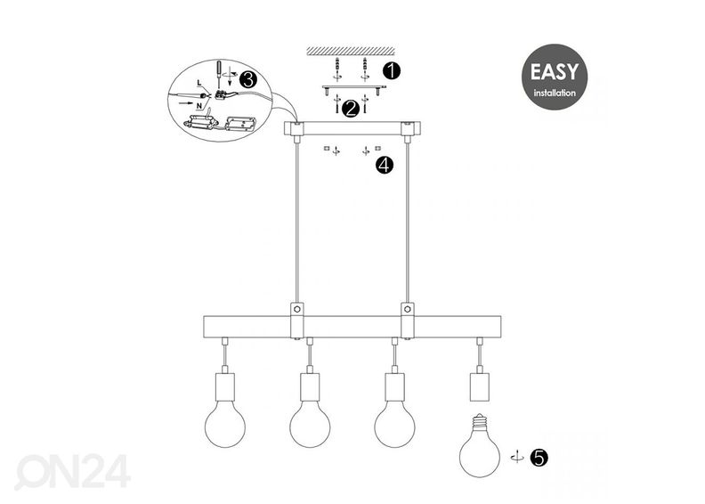 Rippvalgusti Denton suurendatud