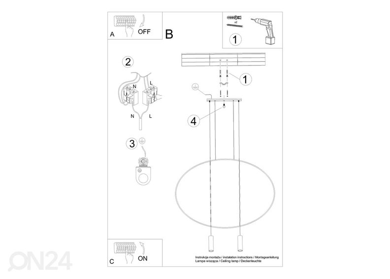 Rippvalgusti Holar, 2 must suurendatud