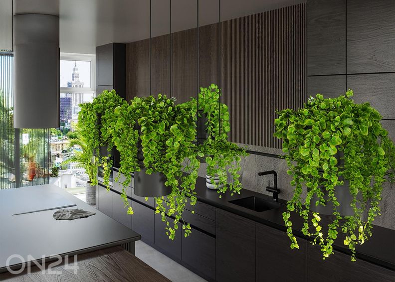 Rippvalgusti Kukkia, must suurendatud