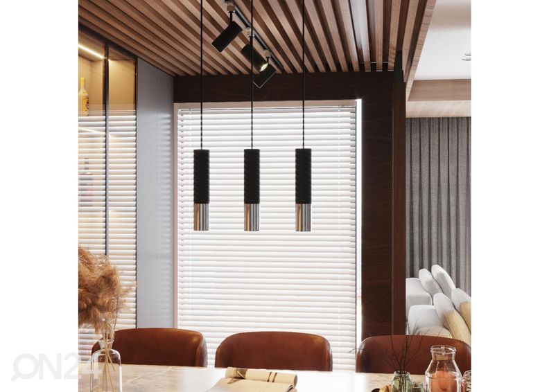 Rippvalgusti Loopez 1, must/kroom suurendatud