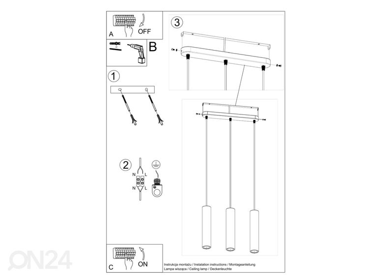 Rippvalgusti Luvo 3L suurendatud