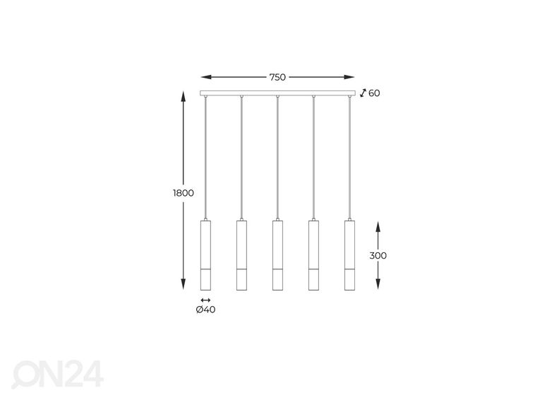 Rippvalgusti Madera 4 suurendatud