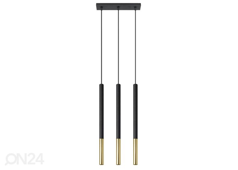 Rippvalgusti Mozaica 3L, must/kuldne suurendatud