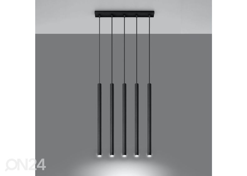 Rippvalgusti Pastelo 5, must suurendatud