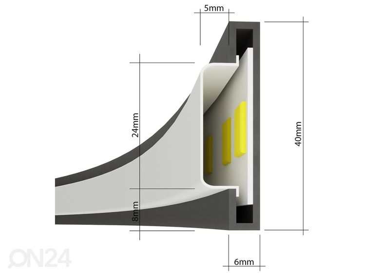 Rippvalgusti Rio 110, 3000K suurendatud