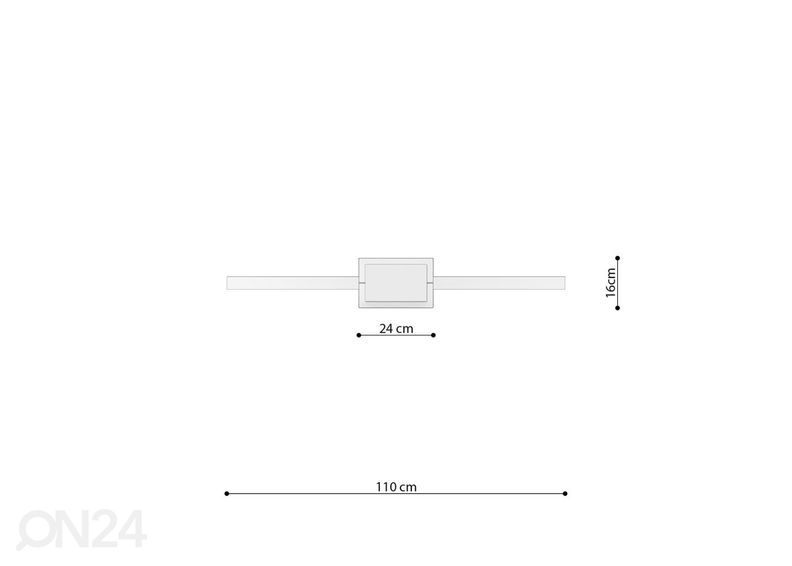 Rippvalgusti Rio 110, must 3000K suurendatud