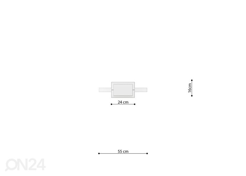 Rippvalgusti RIO 55, 3000K must suurendatud