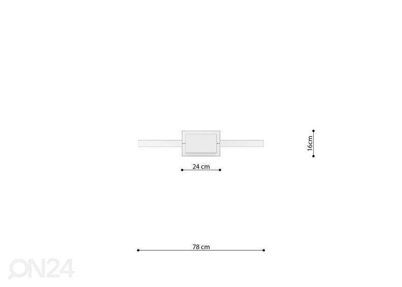 Rippvalgusti Rio 78, 3000K suurendatud