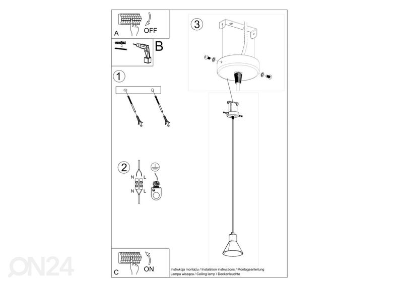 Rippvalgusti Taleja 1, valge suurendatud