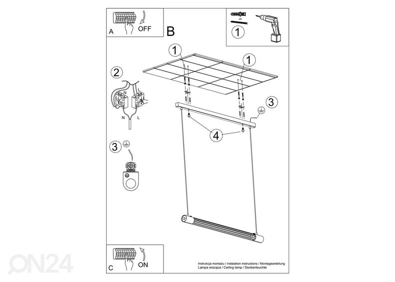 Rippvalgusti Valo, must suurendatud