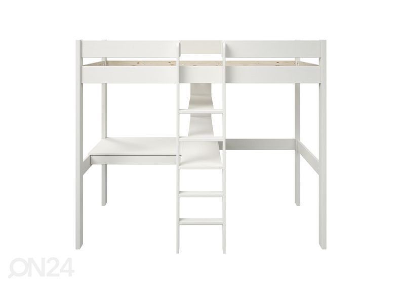 Robin narivoodi sahtliga kirjutuslaua ja riiuliga, 90x200 cm suurendatud