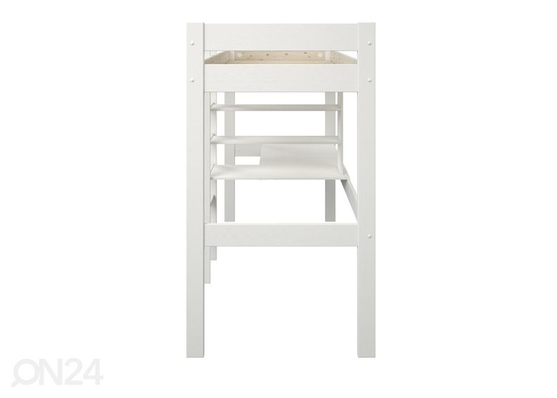 Robin narivoodi sahtliga kirjutuslaua ja riiuliga, 90x200 cm suurendatud