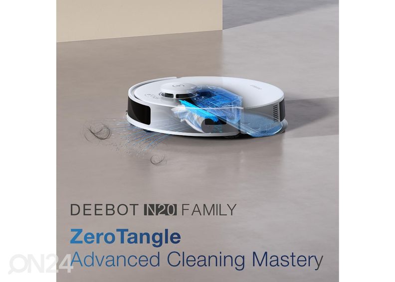 Robottolmuimeja Ecovacs Deebot N20PLUS, märg- ja kuivpuhastus suurendatud