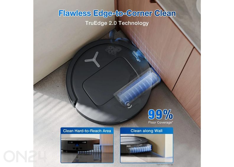 Robottolmuimeja Ecovacs Deebot T80 OMNI, märg- ja kuivpuhastus, must suurendatud